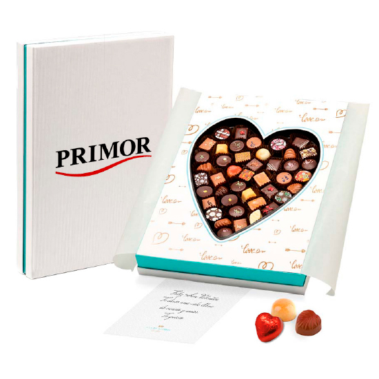 Comprar caja corazón con bombones personalizada y publicitaria, Caja De  Corazon