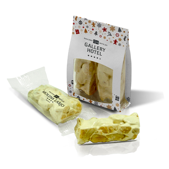 Sachet avec portion de touron (nougat)