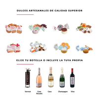 Dulces artesanales premium y botellas