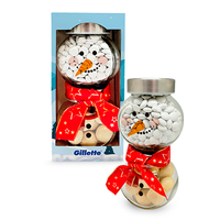 Snowman con chocolates