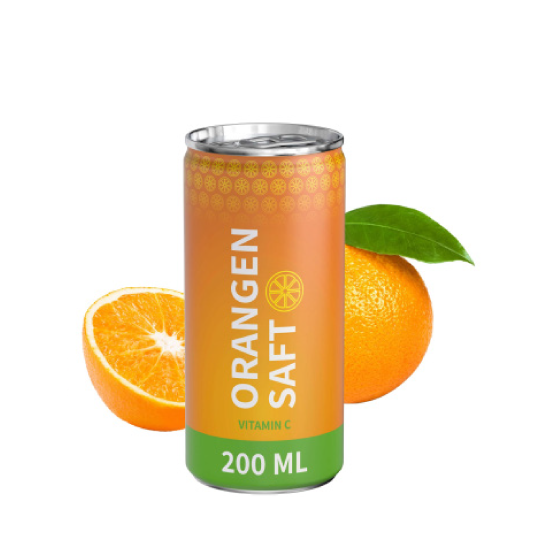 Lata zumo de naranja