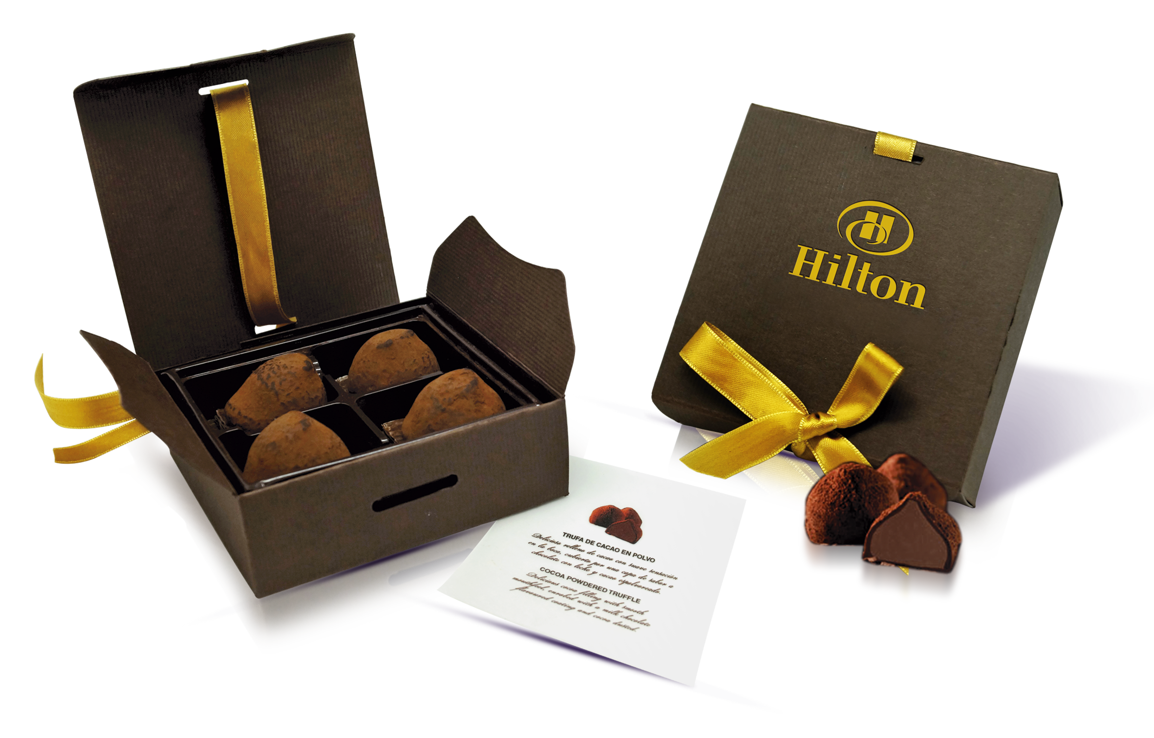 Caja lux con 4 trufas