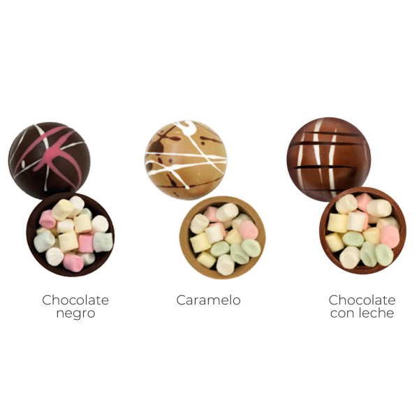 Caja con 3 bombas de chocolate - Imagen 2