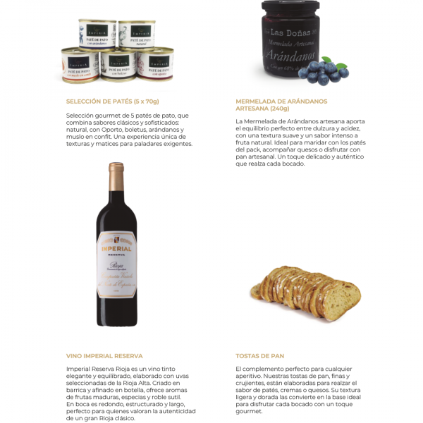 Cofre selección de patés con vino y mermelada - Imagen 2