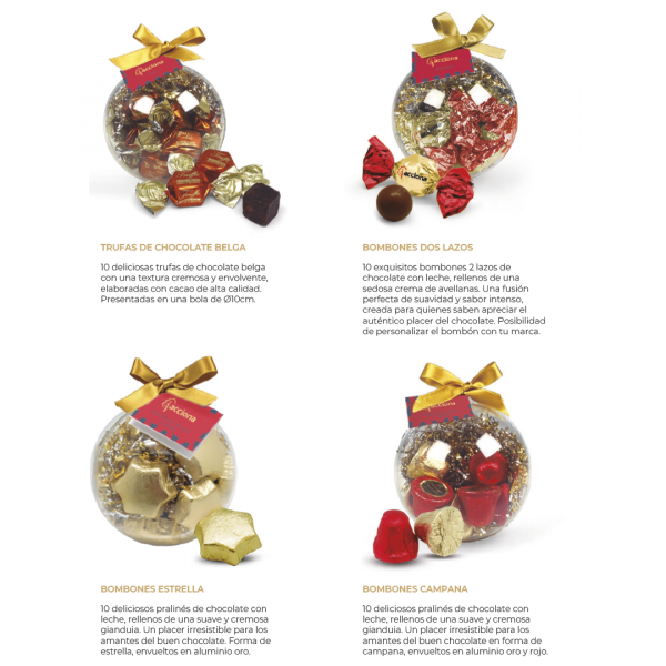 Coffret 4 Boules de Noël au Chocolat – Image 2