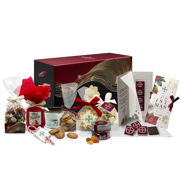 Cofre dulces navideños y chocolates