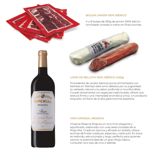 Cofre ibéricos y vino - Imagen 2