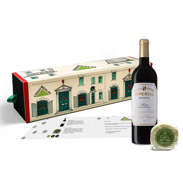 Cofre queso y vino